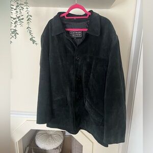 Vintage Suede Leather Limited Black Jacket